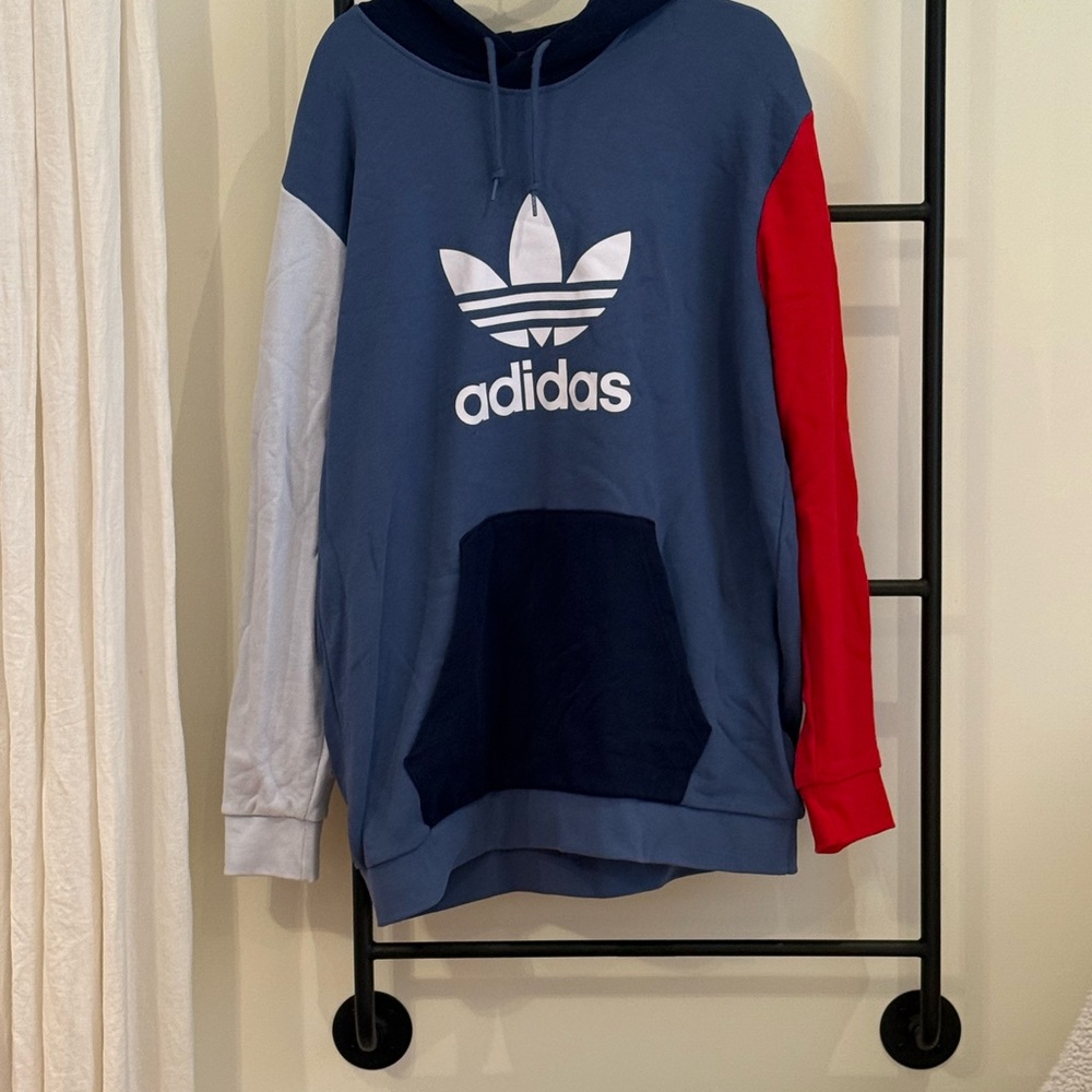 NWOT. Adidas Men's Colorblocked Hoodie Sweatshirt